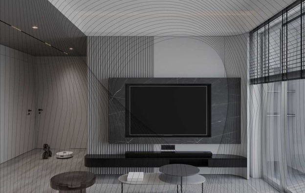 انواع تی وی وال با کناف؛ ایده های مدرن و کاربردی