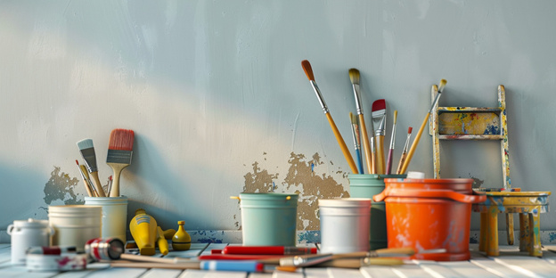 ابزار نقاشی ساختمان