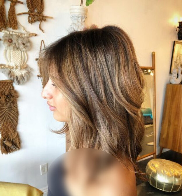 مدل هایلایت موی بلند