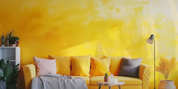 نقاشی ساختمان با رنگ اکریلیک