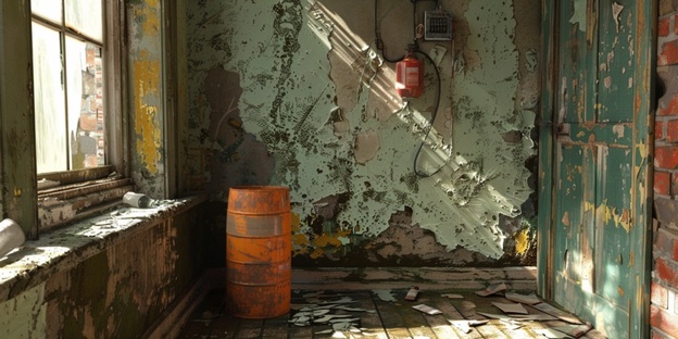 پاک کردن رنگ از دیوار