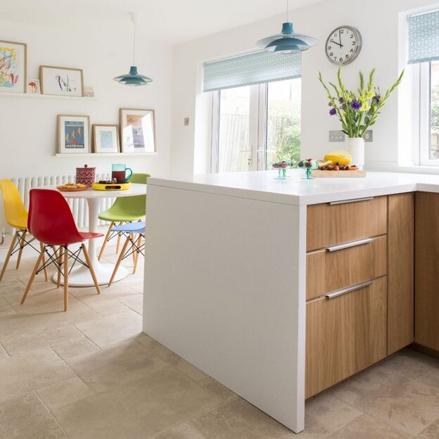 طراحی کابینت آشپزخانه ال شکل