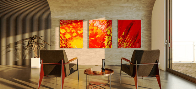 نقاشی ساختمان مدرن