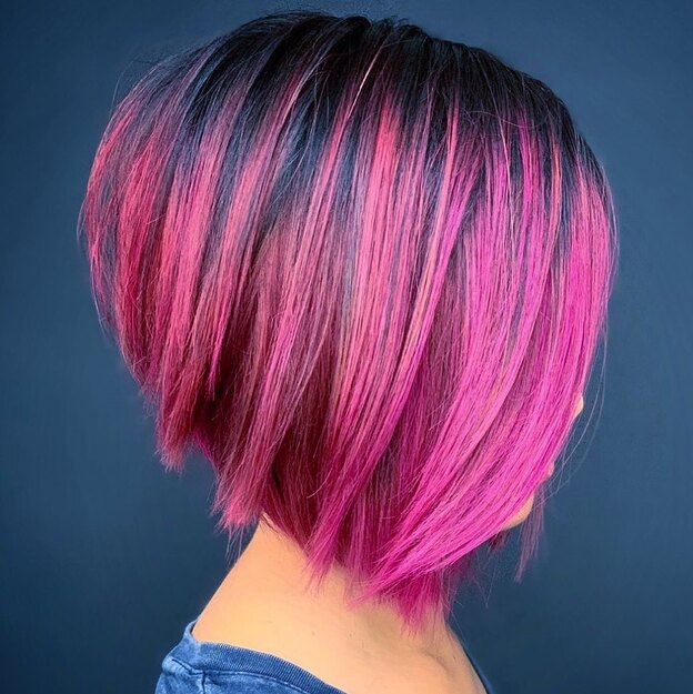 رنگ موی صورتی