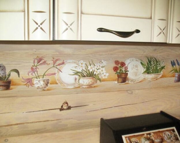 اثر هنری روی دیوار