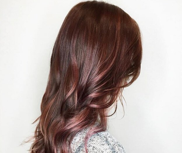 رنگ موی رز گلد