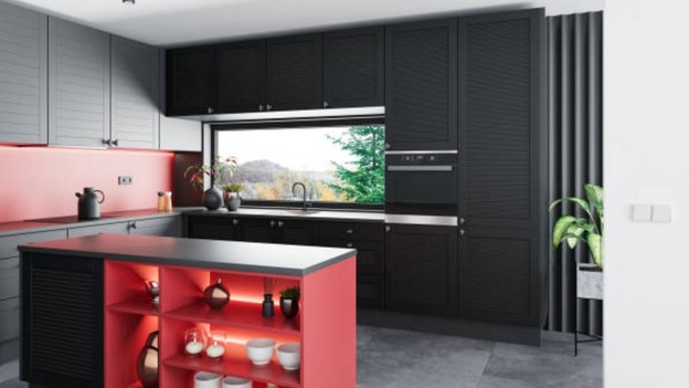 رنگ مناسب برای ست با کابینت طوسی 