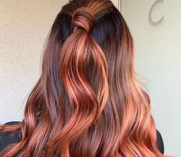 رنگ موی رز گلد