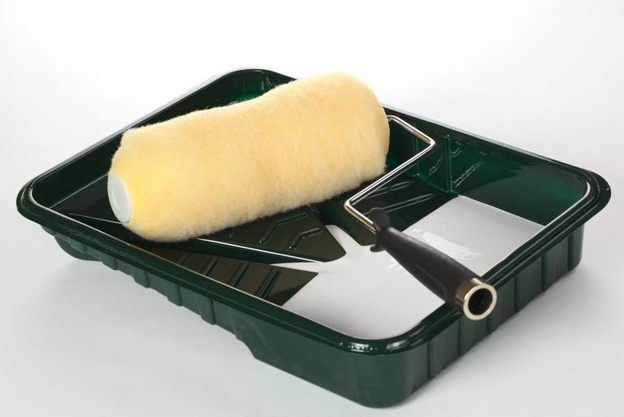 ابزار نقاشی ساختمان سینی رنگ