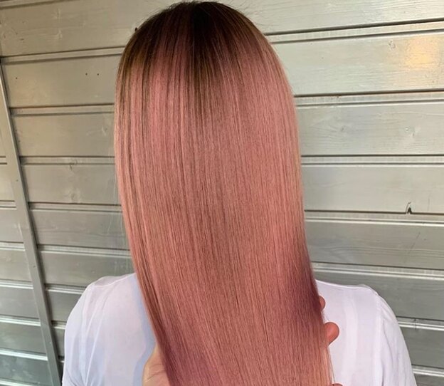 رنگ موی رز گلد