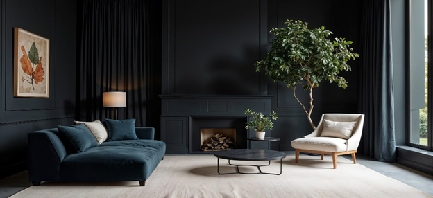 نقاشی مدرن مشکی