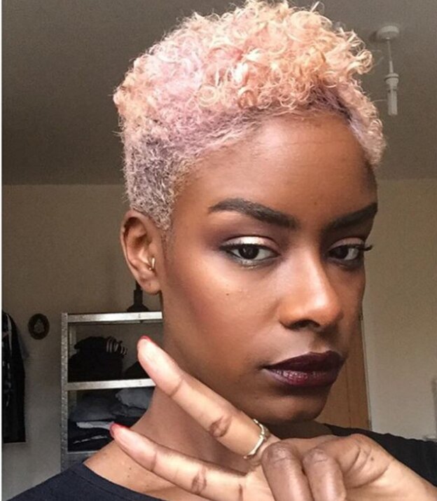 رنگ موی رز گلد