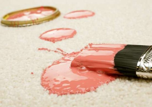 پاک کردن رنگ از روی فرش