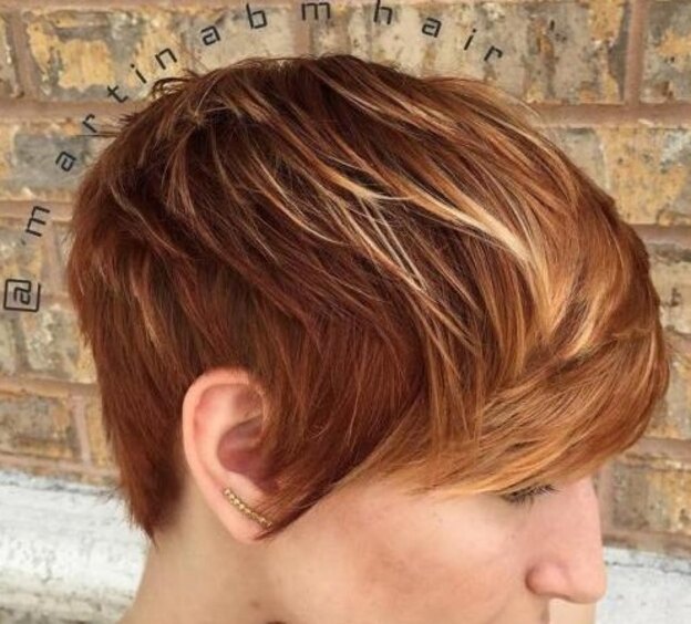 هایلایت موی کوتاه 10