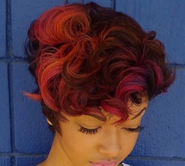 هایلایت موی کوتاه 20