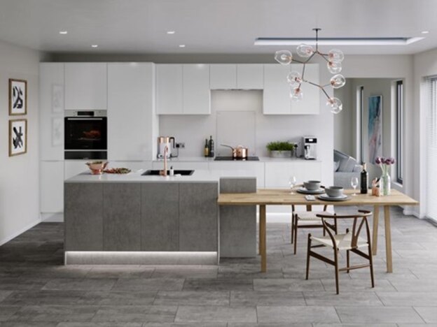  آشپزخانه ای دورنگ 4