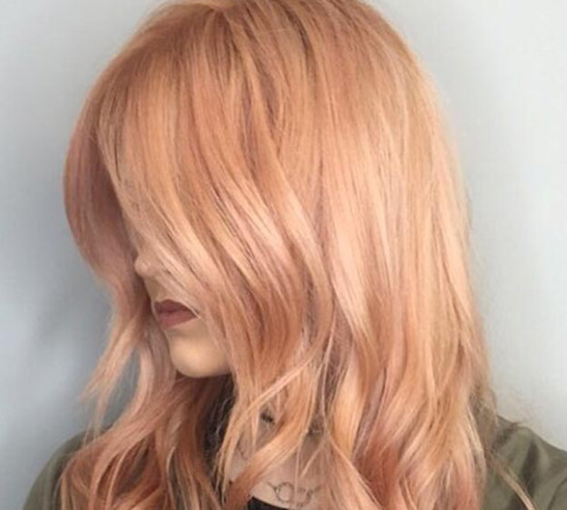 رنگ مو رز عسلی