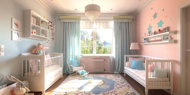 بهترین ایده ها برای رنگ اتاق کودک را بشناسید