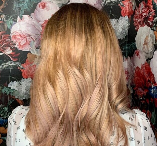 رنگ موی رز گلد