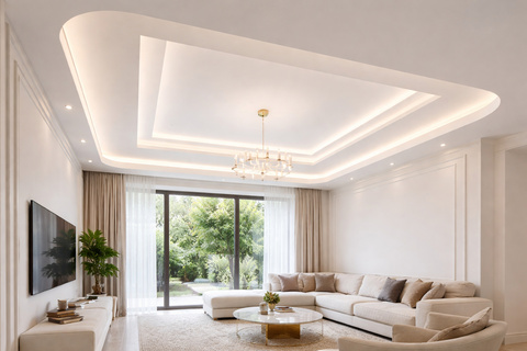 کنافکاری سقف خانه لوکس